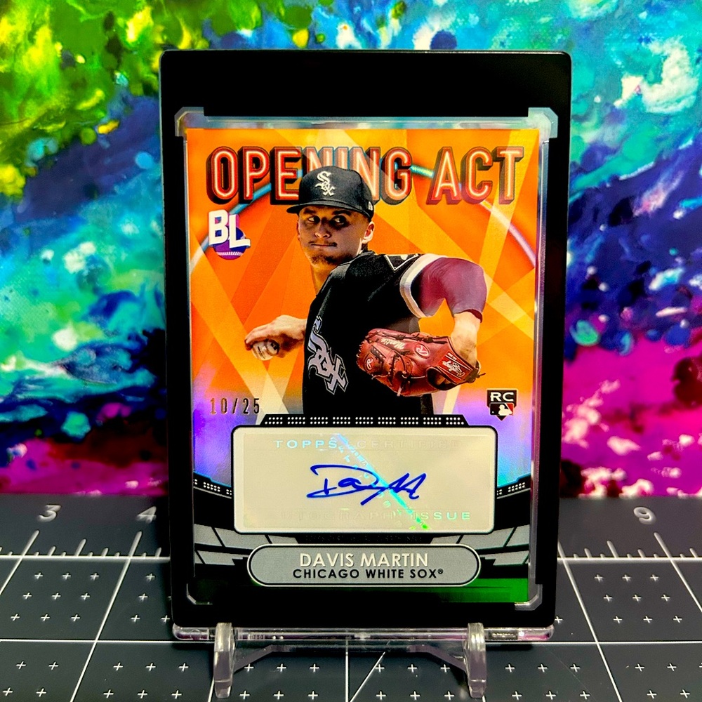 Davis Martin 2023 Topps Big League Opening Day Autograph 20/25 OAA-MAR Rookie RC